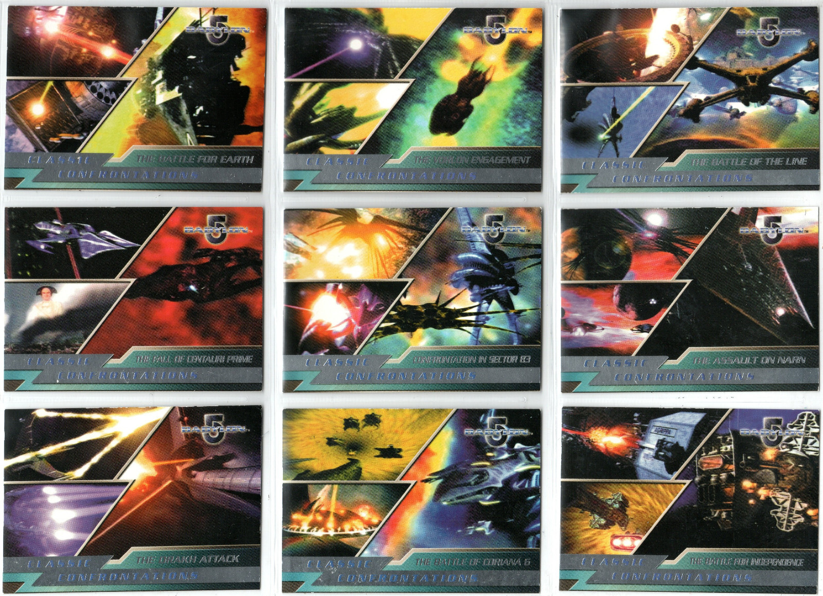THE COMPLETE BABYLON 5 CLASSIC CONFRONTATIONS COMPLETE INSERT SET CC1 ...
