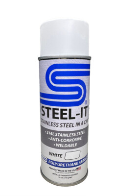 STEEL-IT White Polyurethane 1030D (12oz Spray Can)