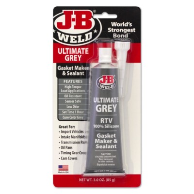 Grau RTV Silikon Ölbeständig Dichtung Maker & Dichtstoff Ultimate von JB Weld