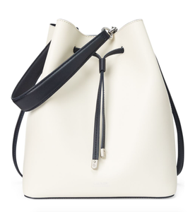 leather debby drawstring bag