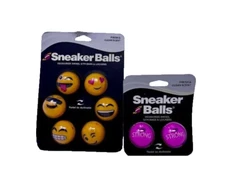 * SNEAKER BALLS * FRESH AND CLEAN SCENT ' LOT OF 2 - 8 BALLS ' MULTICOLOR