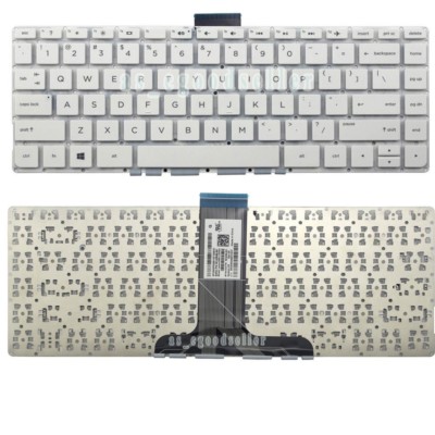 New for HP stream 14-ax022nr 14-ax027cl 14-ax030nr Keyboard US QWERTY White