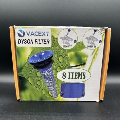 8 Pack Vacuum Filter Replacement Kit for Dyson V7 V8 Animal and V8 Absolute New