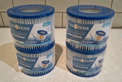 4 Pack Type VI Hot Tub SPA Pool Filter Replacement For Coleman Saluspa Lay-Z-Spa