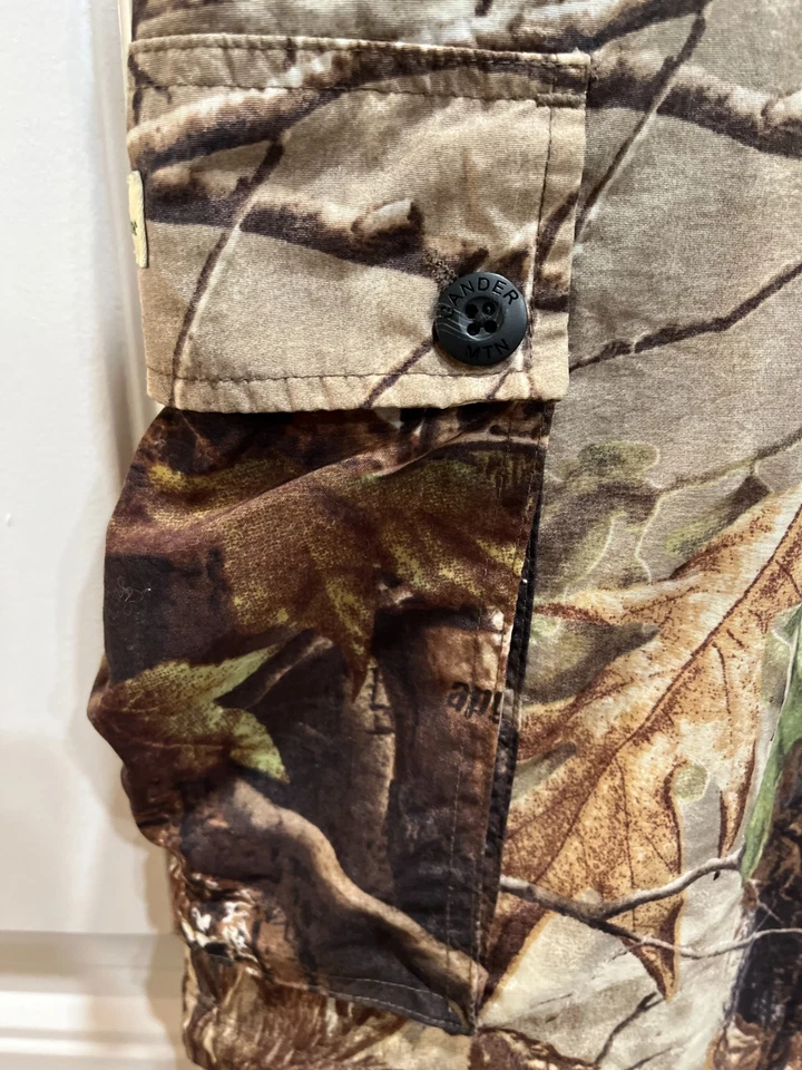 Pantalones camuflados de caza carga para hombre talla M 34x31 Realtree Gander Mountain Guide Series Foto 3 de 4