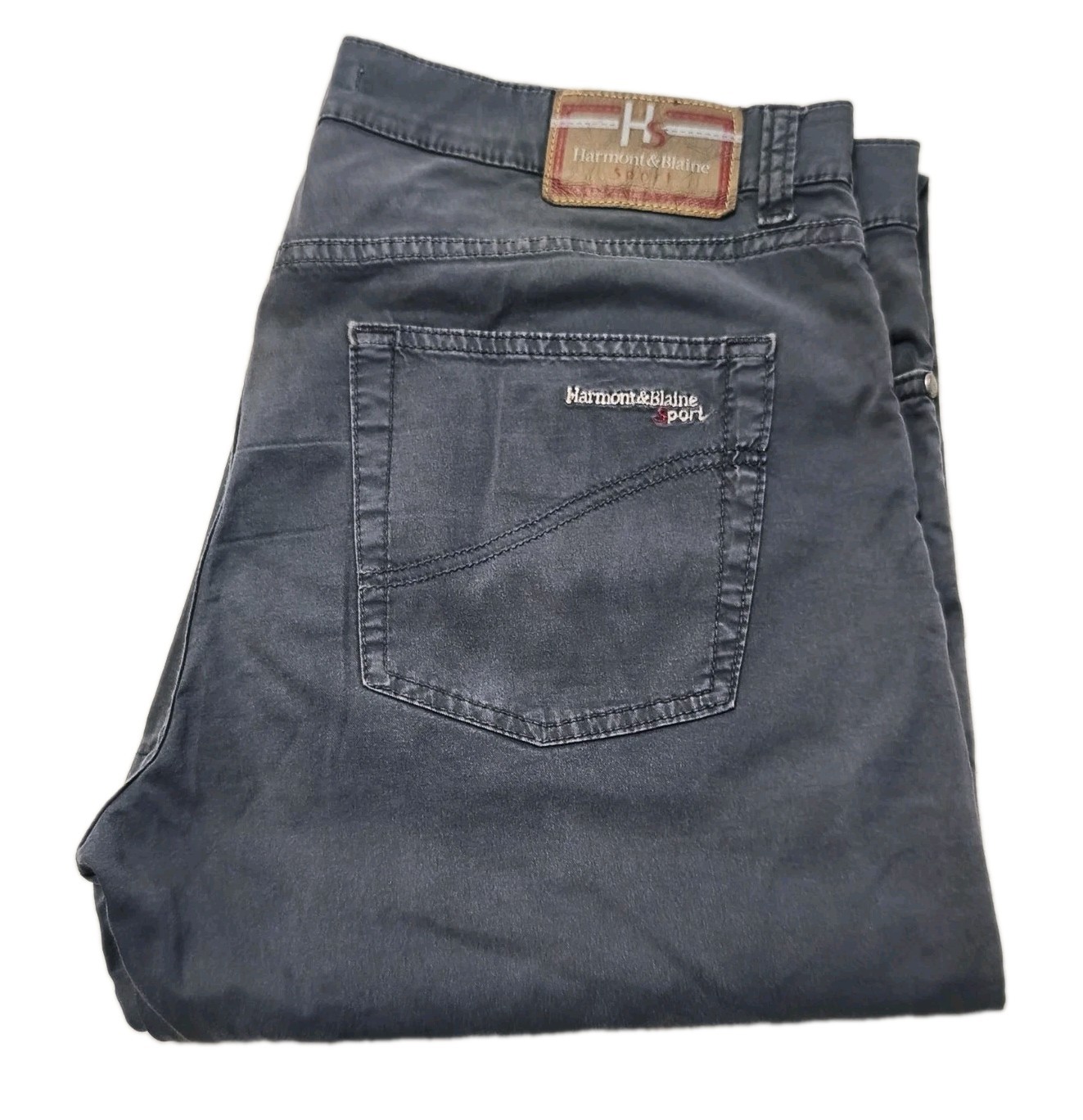 Harmont And Blaine Sport Pantalone Uomo Grigio Scuro Narrow Fit Taglia W38 52...