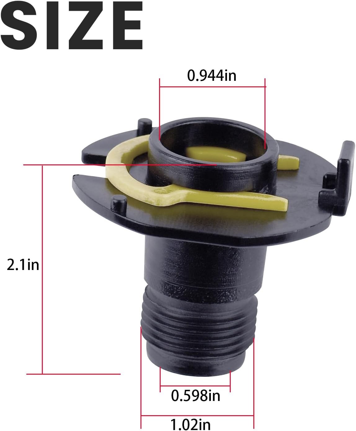 1Pcs Hose Reel Connector w/ Retainer Clip Part Fits S-uncast Model Hose Reels
