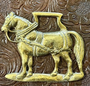 Vintage English Horse Brass Medallion Large Horse Harness Decoration