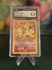 CGC 4.5 Charizard 4/102 Base Set Holographic Pokemon Card