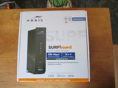 Cable Modem New ARRIS Surfboard SBG6950AC2  AC1900 Wi-Fi 5 Router DOCSIS 3.0 NEW