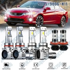For Honda Accord Coupesedan 2005-2012 Led Headlight High Low Fog Light Bulbs 6x For Honda Accord Coupesedan 2005-2012 Led Headlight High Low Fog Light Bulbs 6x