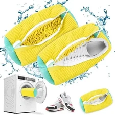2 Pack Shoe Washing Bags for Washing Machine Durable Mesh Laundry Shoe Wash Bag