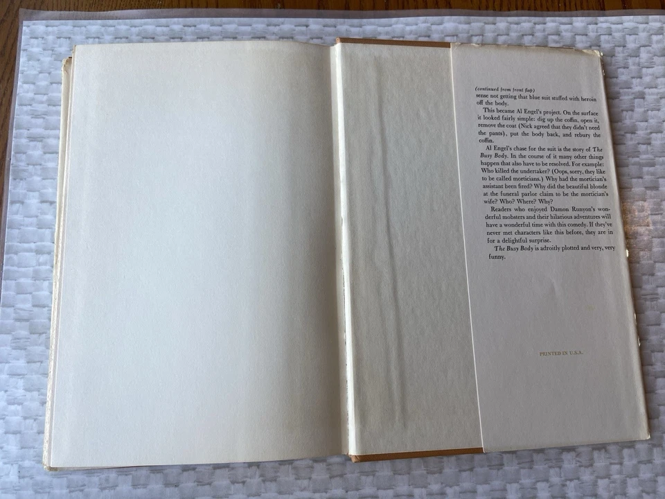 The Busy Body Donald E. Westlake  Random House Book Club Edition 1966 - Image 4 of 4
