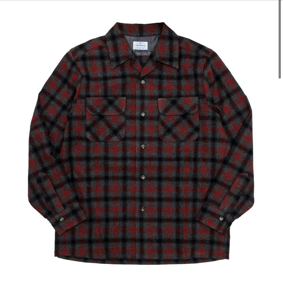Subculture WOOL CHECK SHIRT TOPGRAY × RED size 2 | eBay Subculture WOOL CHECK SHIRT TOPGRAY × RED size 2 | eBay