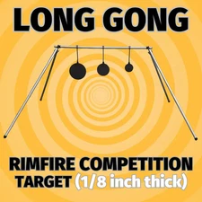 Long Gong Competition Set And Targets 1/8" AR400 Rings Loudly