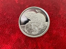 New Zealand 1975 5 Cent Proof Coin-Ex. Mint Set -Uncirculated