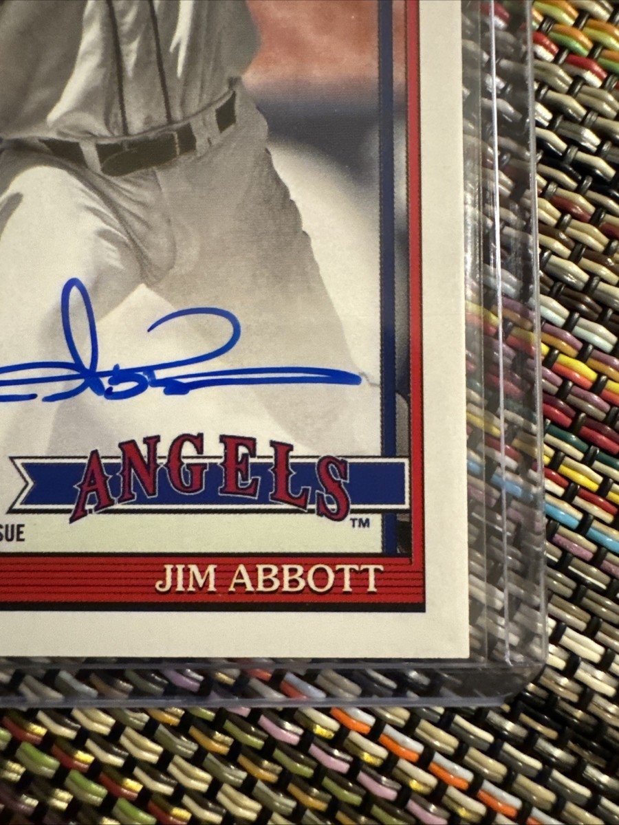 JIM ABBOTT 2026 TOPPS SERIES 1 BASEBALL 1991 TOPPS AUTOGRAPH CARD 