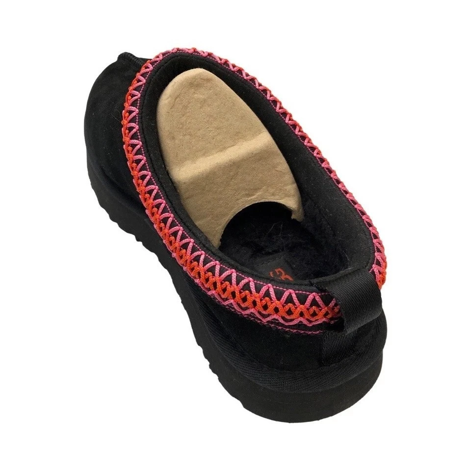 UGG Tazz черный / мульти / розовый тапочки замши 1143776K детский 6 / женщин 7,5 - Изображение 3 из 4