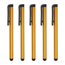 5pcs Stylus Pens for Touch Screens Capacitive Stylus Pencil Dark Gold