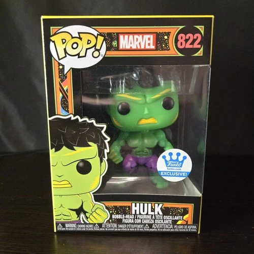 Funko Pop! Hulk #822 Black Light Funko Exclusive Marvel