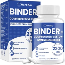 2300 MG Detox Binder Capsules - Activated Charcoal & Bentonite Clay, Highly ...