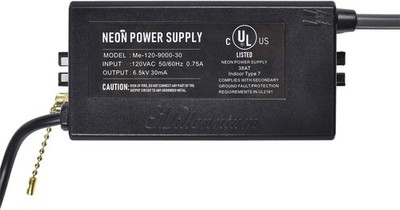 6.5KV Neon Sign Transformer 120V AC 50/60Hz Power Supply for Neon Lights