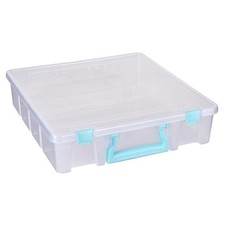 Super Satchel 1-Compartment Craft Storage Box, Clear
