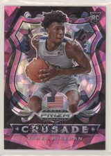 2020-21 Panini Prizm Draft Picks Crusade Pink Ice Prizm James Wiseman #82 07yc