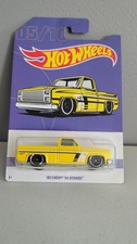 2017 Hot Wheels Walmart Exclusive Truck Series 5/10  83 CHEVY SILVERADO Yellow