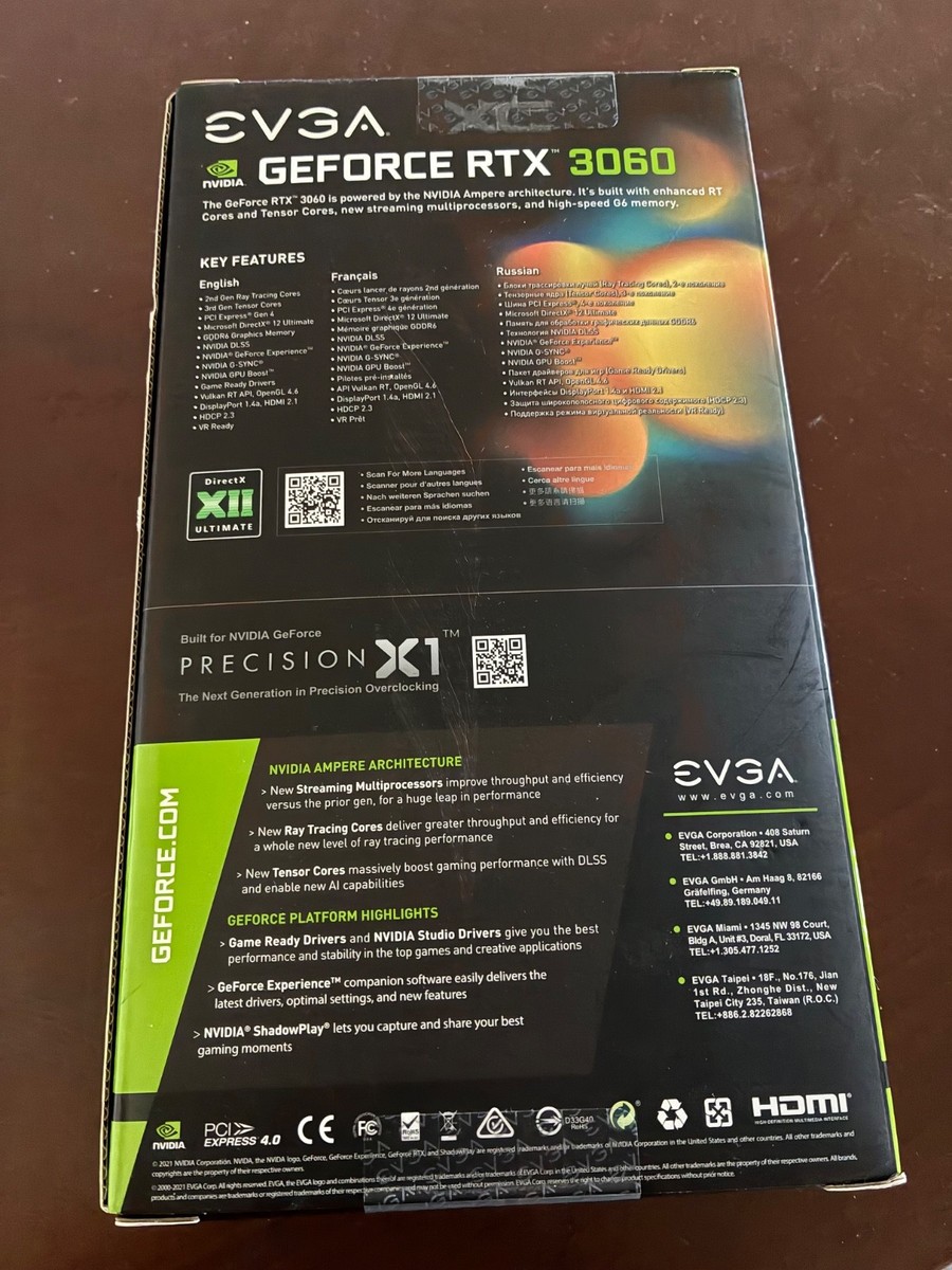 EVGA GeForce RTX 3060 XC GAMING 12GB GDDR6 Graphics Card (12G-P5