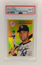 2021 Topps Derek Jeter 70 Years of Topps Baseball Chrome Buy Back SP PSA 10 RARE