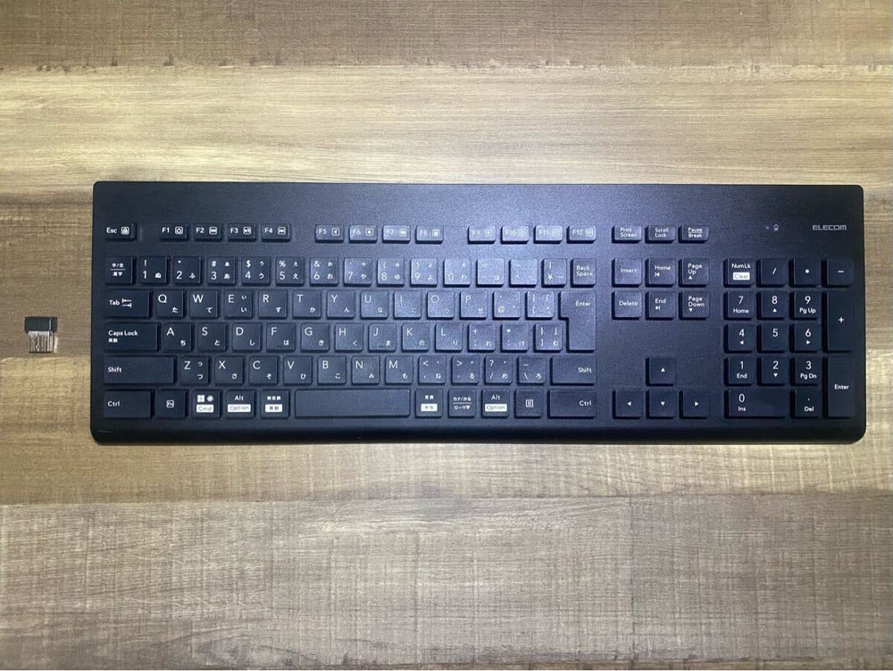 Elecom TK-WS02DMKBK Wireless Keyboard Pre-Owned Compact Design