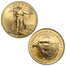 2024 1/10 oz American Gold Eagle Coin (BU) “Not Random”