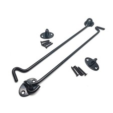 14" Privacy Hook and Eye Latch Lock Barn Door Lock Stainless Steel for Barn D...