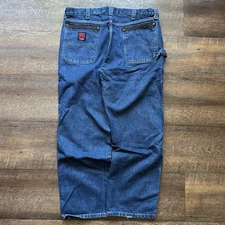 Mens Size 38" Wrangler Riggs Workwear Dura Shield Carpenter Workwear Jeans