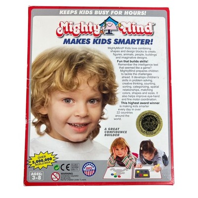 Mighty Mind Shape & Design Blocks Educational Game Age 3-8 Home School Play