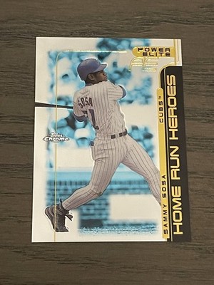 1999 Tops Chrome Home Run Heroes Power Elite Sammy Sosa #HRH10