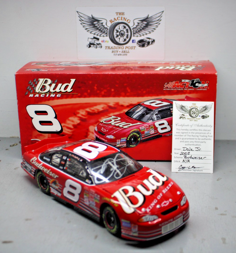 2002 Dale Jr. Budweiser 1/24 Action NASCAR Diecast dédicacé