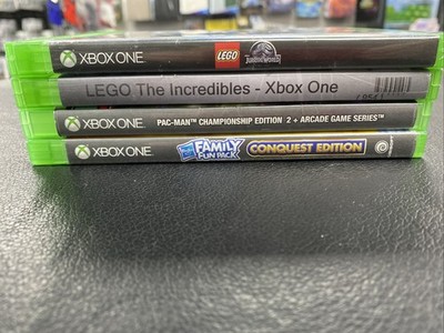 J4 - 4 Xbox One Family Games - Lego, Pac-Man Arcade, Incredibles, Monopoly ~LOT