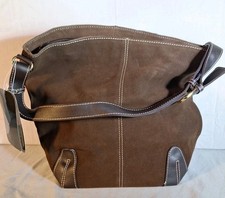 Unbranded Brown Suede Leather Shoulder Bag NWT