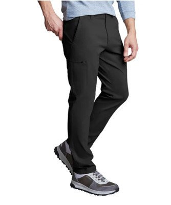 Copper & Oak Men's Tech Utility Pant Straight Fit Black Size 38x32