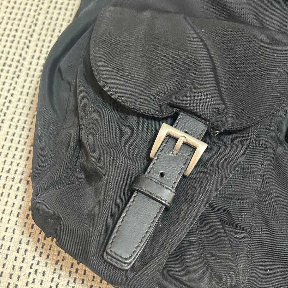 PRADA nylon backpack triangular logo From Japan - image 3
