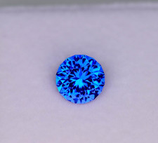 8.66 Ct Rare Natural GIE Certified Ceylon Blue Sapphire Round Cut Loose Gemstone