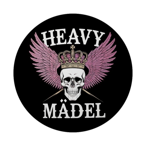 Totenkopf Mit Krone - Heavy MäDel Magnet Mit FlaschenöFfner-image