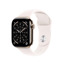 Apple Watch Series 11 GPS  Cellular 42mm Titanium Gold Case with Pink Blush Band -