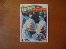 1977 Topps Football Leroy Selmon Rookie Card # 29 Tampa Bay Buccaneers. rookie card picture