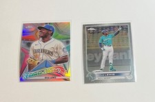 Kyle Lewis 2022 Topps Chrome Future Stars #FS-14 & Topps Chrome #102 Mariners