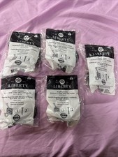 lotto 5 ganci per cappotto e cappello liberty ruavista 4-3/8” nero opaco