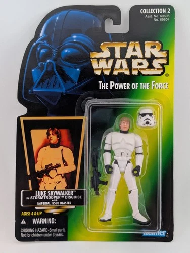 Star Wars POTF Luke Skywalker Stormtrooper Disguise 1996 Hologram Card Kenner