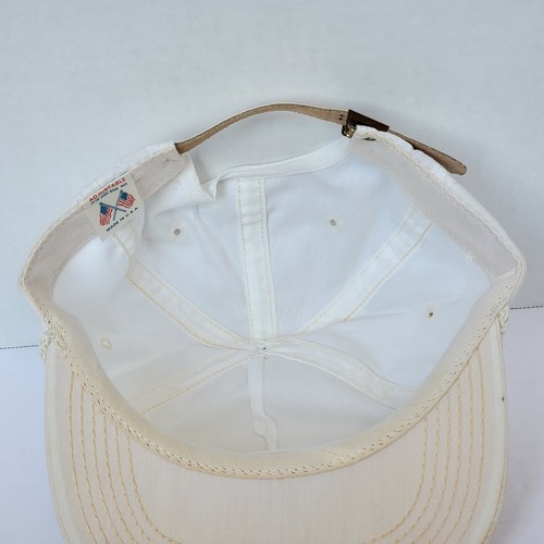 Vintage Lawson White Strapback Rope Hat Made In USA - Picture 7 of 20